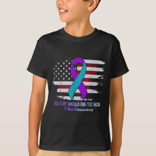 Keine Story sollte zu bald Ende der US-Flagge Suiz T-Shirt