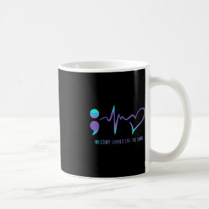 Keine Story sollte zu schnell Selbstmordbewusstsei Kaffeetasse