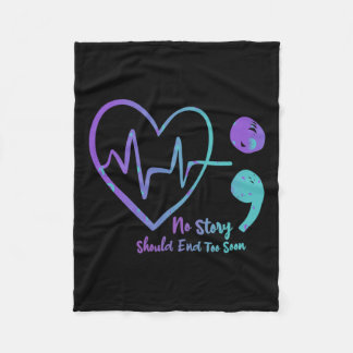 Keine Story sollte zu schnell Semicolon Suicide Aw Fleecedecke