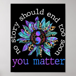 Keine Story sollte zu schnell Sonnenblumen Suizid  Poster