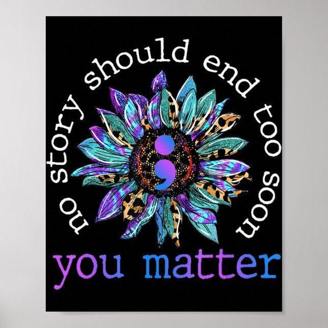 Keine Story sollte zu schnell Sonnenblumen Suizid  Poster (Vorne)