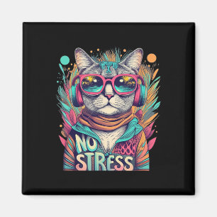 Keine Stress Cool Katzenrücklauf Vintage Salben Ka Magnet