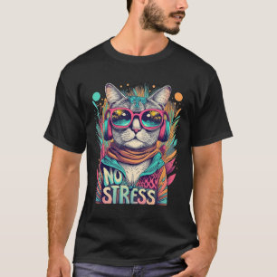 Keine Stress Cool Katzenrücklauf Vintage Salben Ka T-Shirt