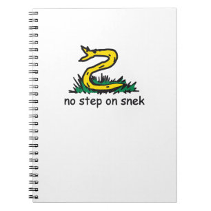Keine Stufe auf Snek-Meme Gadsden-Parodie SnekRigh Notizblock