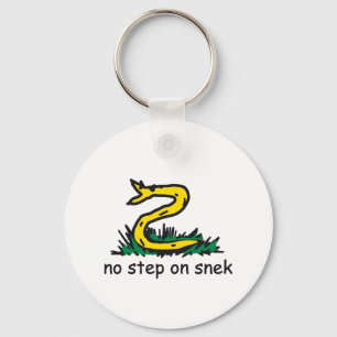 Keine Stufe auf Snek-Meme Gadsden-Parodie SnekRigh Schlüsselanhänger