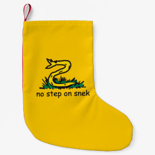 Keine Stufe auf Snek-Memes Gadsden-Parodie SnekRig Kleiner Weihnachtsstrumpf