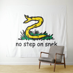 Keine Stufe auf Snek-Memes Gadsden-Parodie SnekRig Wandteppich
