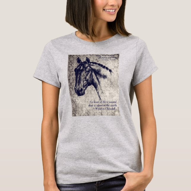 Keine Stunde ist vergeudeter Winston Churchill T-Shirt (Vorderseite)