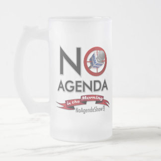 Keine Tagesordnungs-Party-Tasse Mattglas Bierglas
