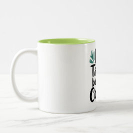 Keine Talkie vor Kaffee T - Shirt Zweifarbige Tasse