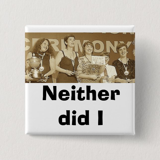 Keine taten I (Sepia) Button (Vorderseite)