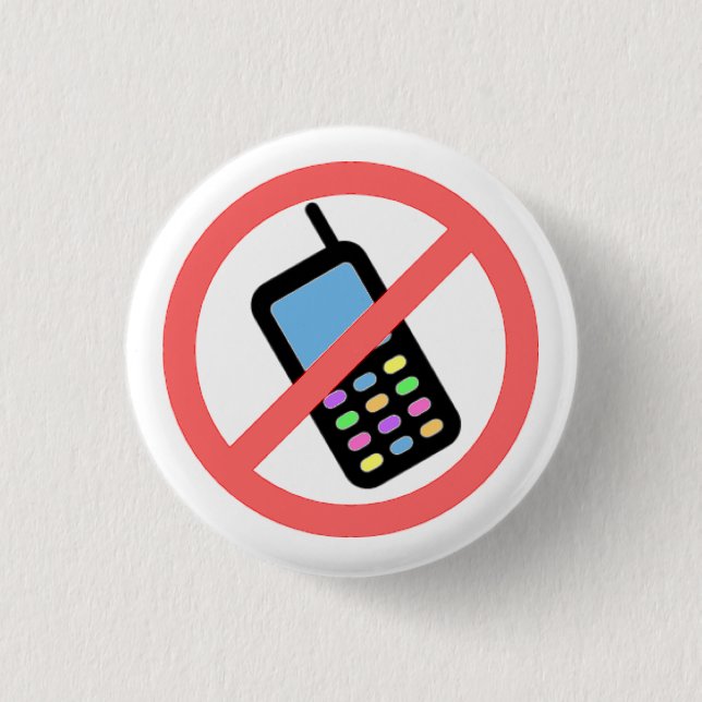 Keine Telefone! Button (Vorderseite)