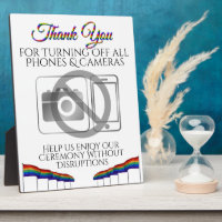 Keine Telefone oder Kameras Hochzeitsrennen Gay Pr