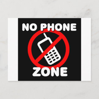 Keine Telefonzone Postkarte