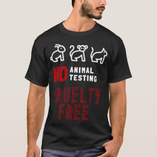 Keine Tierquälerei Cruelty Free Retro T-Shirt