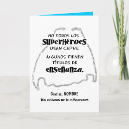 Keine todos los superhéroes usan capas. karte