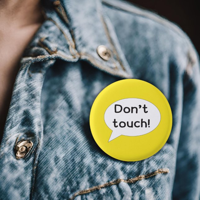 Keine Touch behalte persönlichen Raum weg Button (Von Creator hochgeladen)