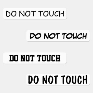Keine Touch Etiketten