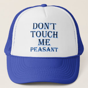 Keine Touch Mich Bauernfunny Ball Cap Trucker Hut Truckerkappe