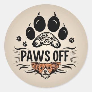 Keine Touch Runder Aufkleber