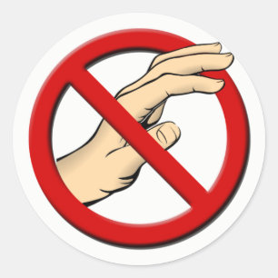 Keine Touch Rundkleber Runder Aufkleber