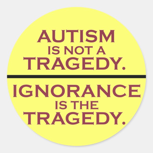 Keine Tragedy-Aufkleber Runder Aufkleber (Vorderseite)