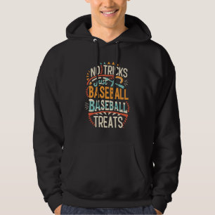 Keine Tricks nur Baseball Leckereien Halloween Bas Hoodie