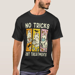 Keine Tricks, nur Behandlungen Pflegende gruselige T-Shirt