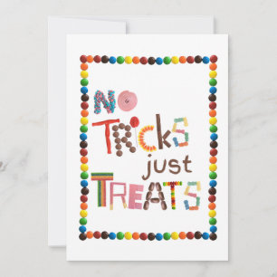 Keine Tricks nur Leckereien Halloween Candy Einladung