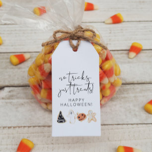 Keine Tricks nur Leckereien Halloween-Gefallen Tag Geschenkanhänger