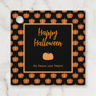 Keine Tricks nur Leckereien Halloween-Kürbis Geschenkanhänger