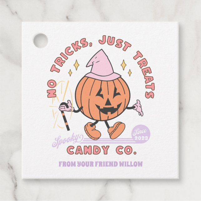 Keine Tricks nur Leckereien Spooky Candy Co Hallow Geschenkanhänger