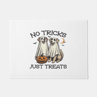 Keine Tricks, nur Leckerlis-Hunde-Halloween-Shirt  Fußmatte