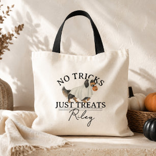 Keine Tricks, nur lustige Halloween-Hunde-Witze Tragetasche