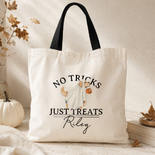 Keine Tricks, nur lustige Halloween-Hunde-Witze Tragetasche