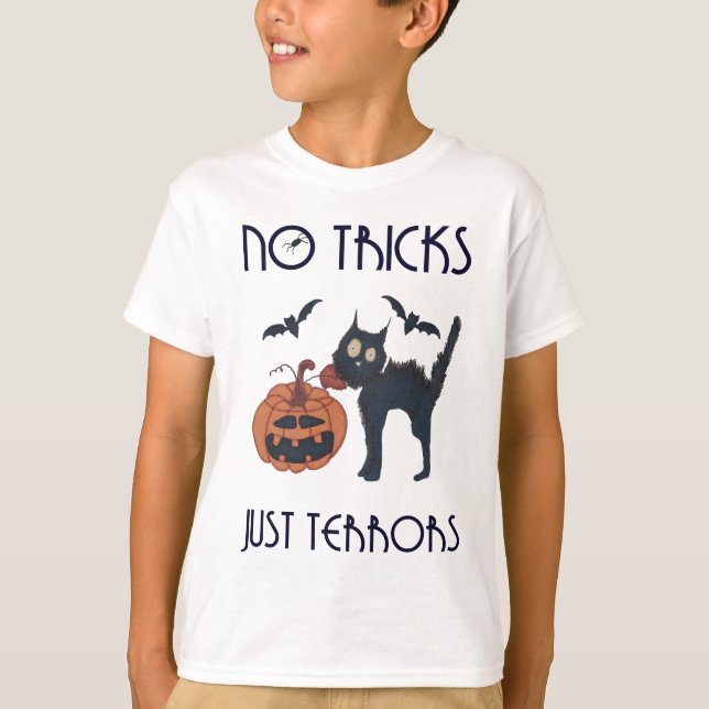 Keine Tricks, nur Schrecken T-Shirt (Vorderseite)