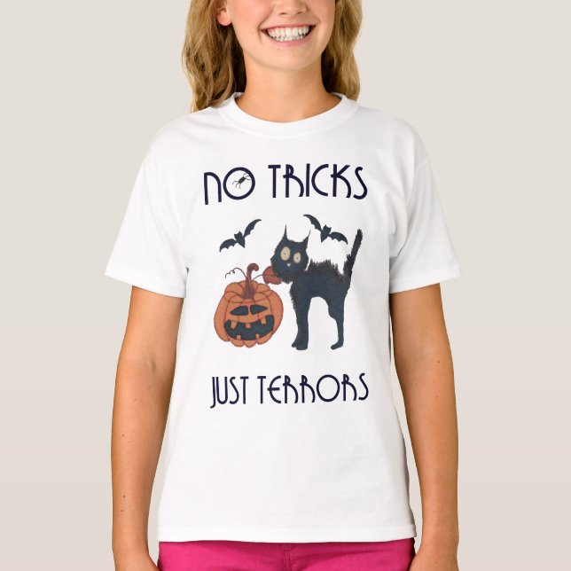 Keine Tricks, nur Schrecken T-Shirt (Vorderseite)