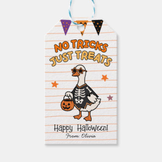 Keine Tricks, nur Süßigkeiten Halloween Favor Tags Geschenkanhänger