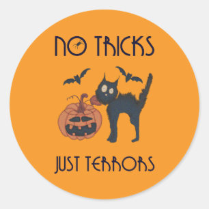 Keine Tricks nur Terrors Runder Aufkleber