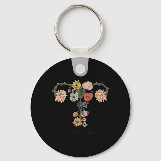 Keine Uterus Keine Meinung Feminist Pro Choice Wom Schlüsselanhänger (Vorderseite)