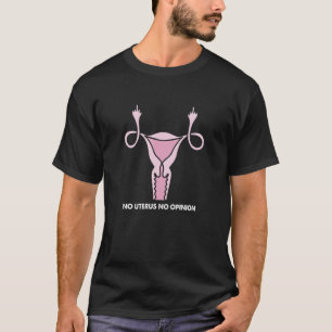 Keine Uterus Keine Meinung Frauenrechte Pro Wahl T-Shirt
