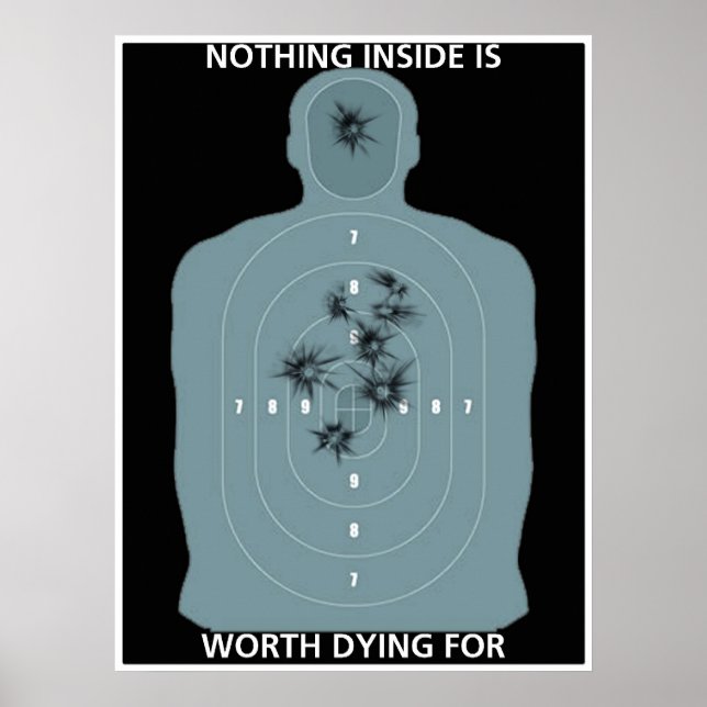 Keine Verletzung oder wagen, das Zeichen zu übertr Poster (Vorne)