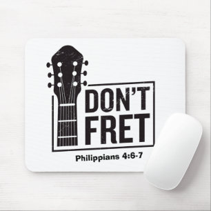 Keine verrückte Gitarre (Philippinen 4:6-7) Mousepad