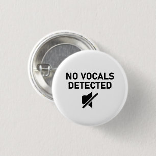 Keine Vocals erkannt Minimales Audio-Design Button