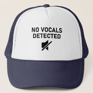 Keine Vocals erkannt Minimales Audio-Design Truckerkappe