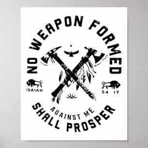 Keine Waffe, die gegen mich gerichtet ist, wird ge Poster
