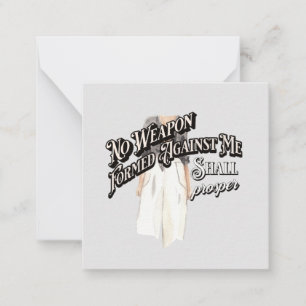 Keine Waffen gegen mich gebildet Mitteilungskarte