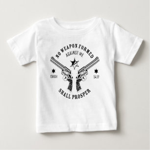 Keine Waffen gegen mich geformt - Isaiah 54:17 Sch Baby T-shirt