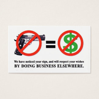 Keine Waffen. Keine Geldkarte