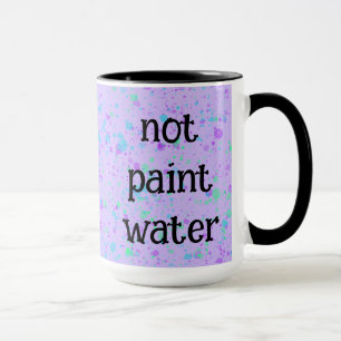 Keine Wasserfarbe lustig lila Spritzer Kaffeetasse